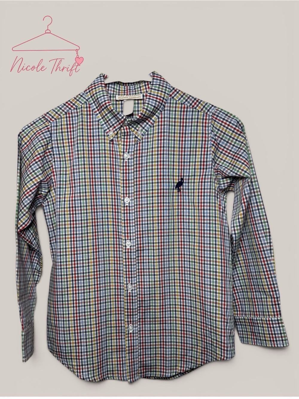 The Beaufort Bonnet Company Boys Plaid Button Down Shirt Size 10